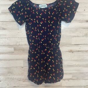 Mia Chica Navy Floral Playsuit